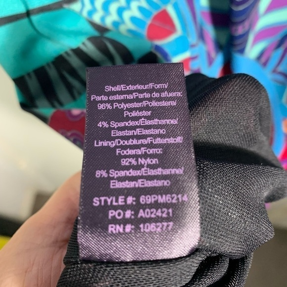 Hale Bob Bell sleeve multicolor, illuminati mini dress. XS - Picture 8 of 9